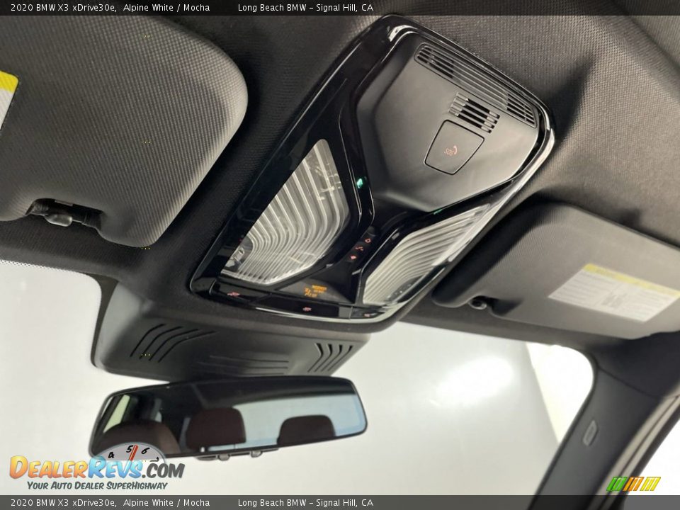 2020 BMW X3 xDrive30e Alpine White / Mocha Photo #29