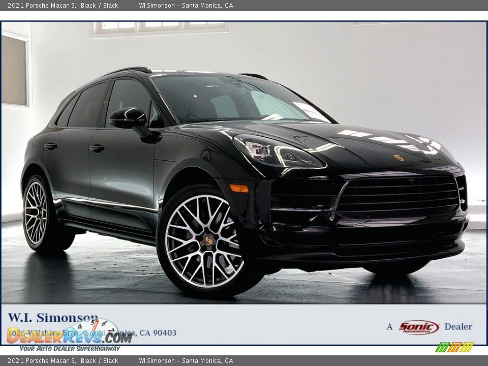 2021 Porsche Macan S Black / Black Photo #1