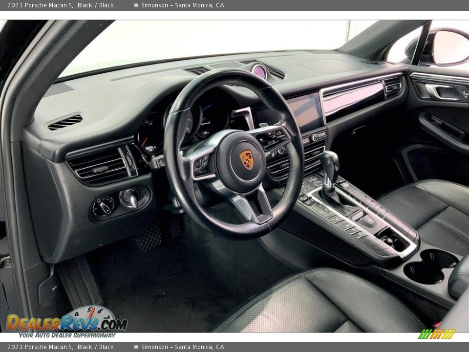Black Interior - 2021 Porsche Macan S Photo #12