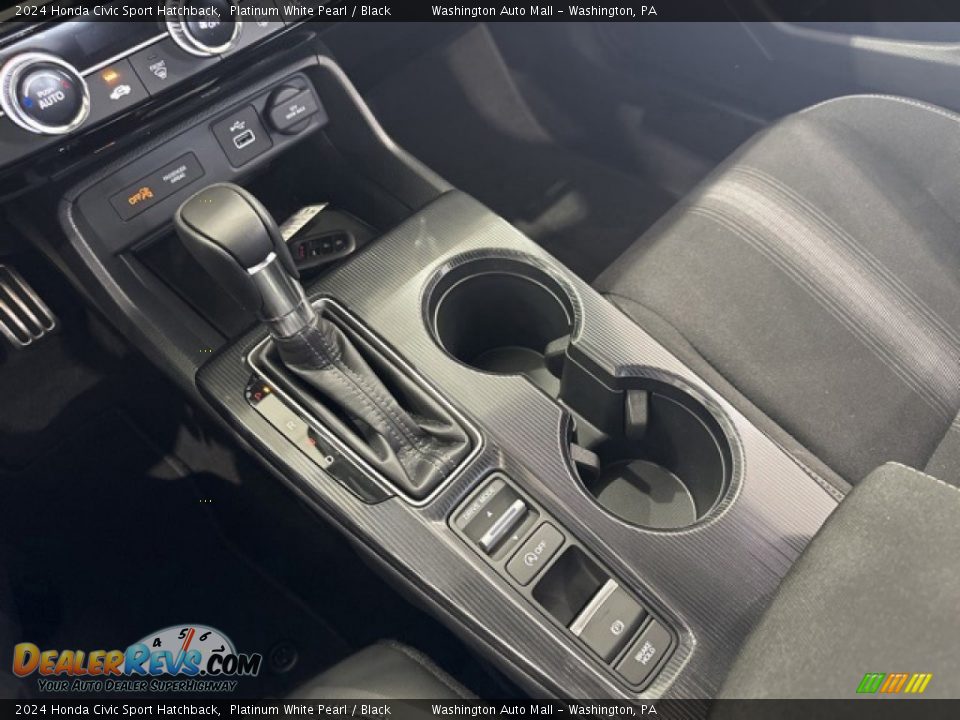 2024 Honda Civic Sport Hatchback Platinum White Pearl / Black Photo #10