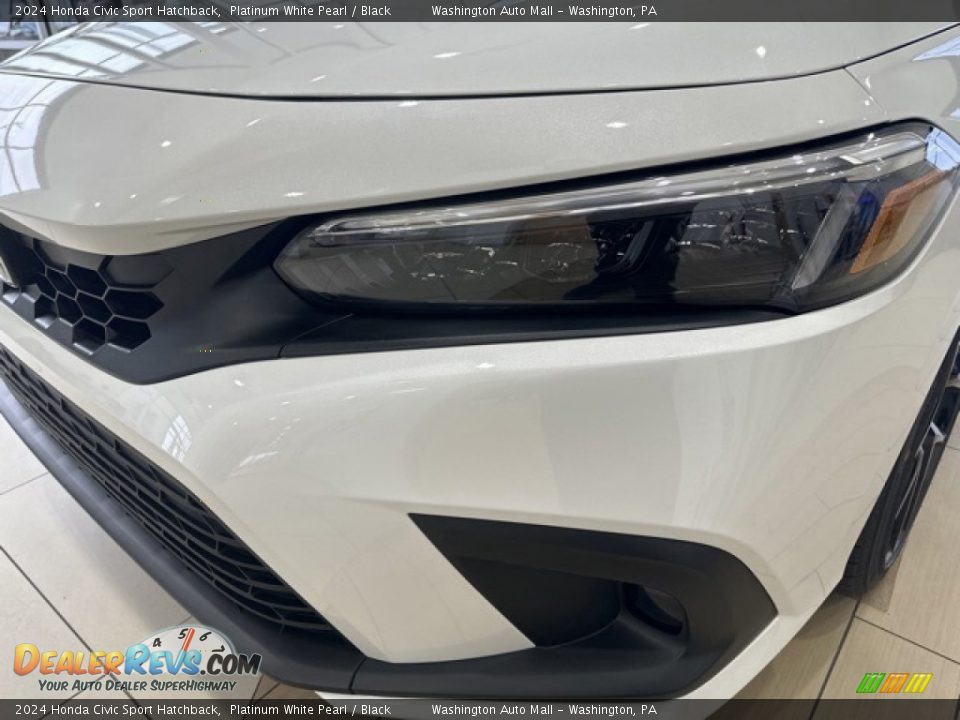 2024 Honda Civic Sport Hatchback Platinum White Pearl / Black Photo #20