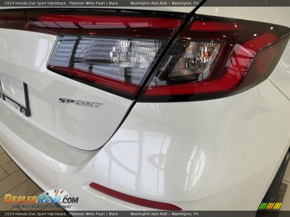 2024 Honda Civic Sport Hatchback Platinum White Pearl / Black Photo #21