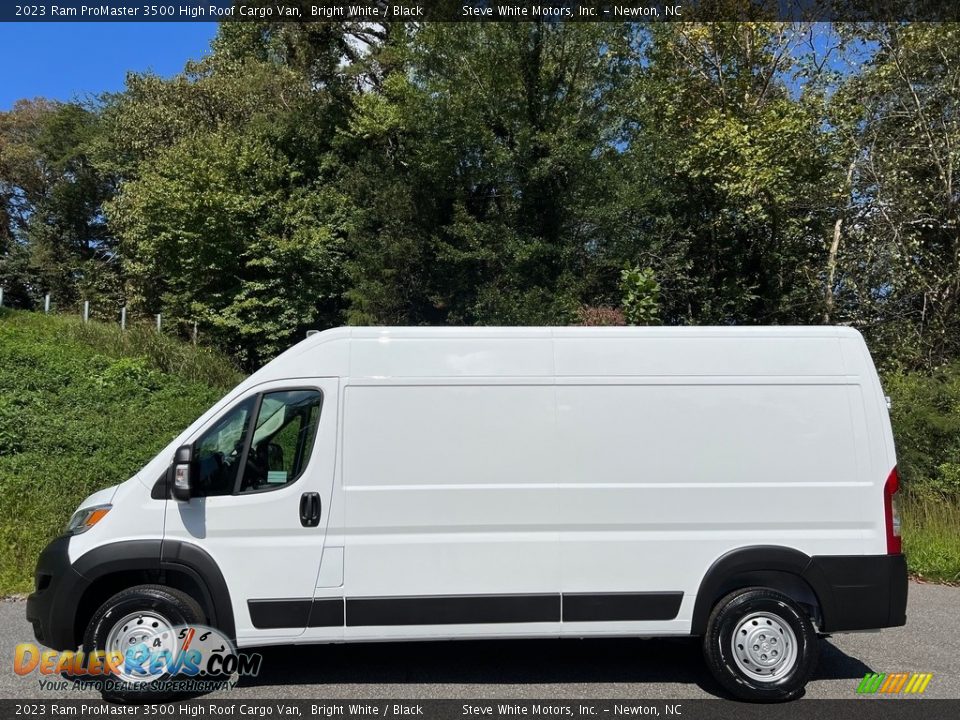 2023 Ram ProMaster 3500 High Roof Cargo Van Bright White / Black Photo #1