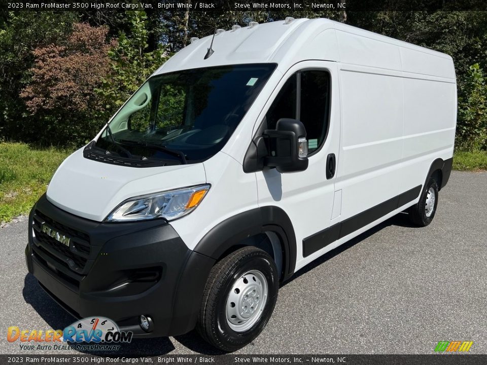 2023 Ram ProMaster 3500 High Roof Cargo Van Bright White / Black Photo #2