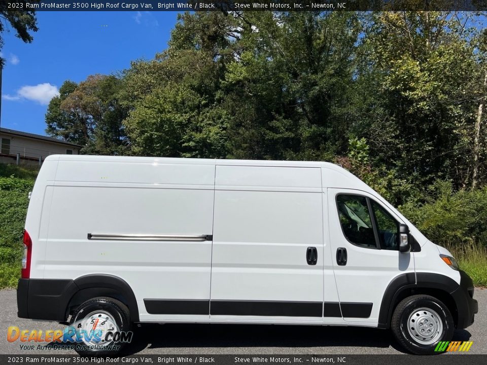 2023 Ram ProMaster 3500 High Roof Cargo Van Bright White / Black Photo #5