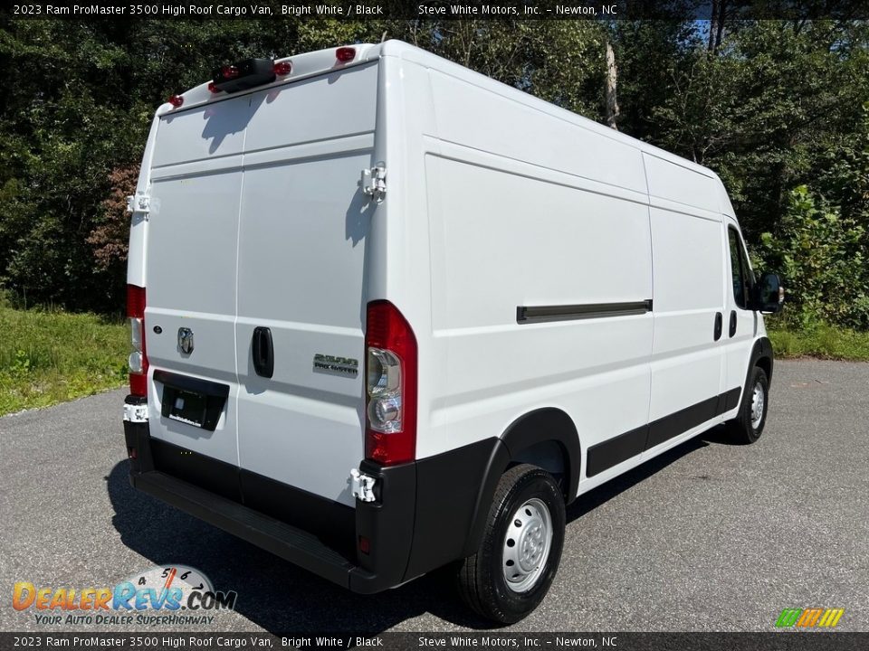 2023 Ram ProMaster 3500 High Roof Cargo Van Bright White / Black Photo #6