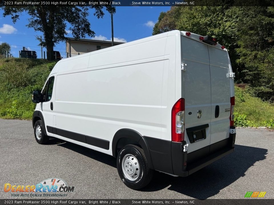 2023 Ram ProMaster 3500 High Roof Cargo Van Bright White / Black Photo #8