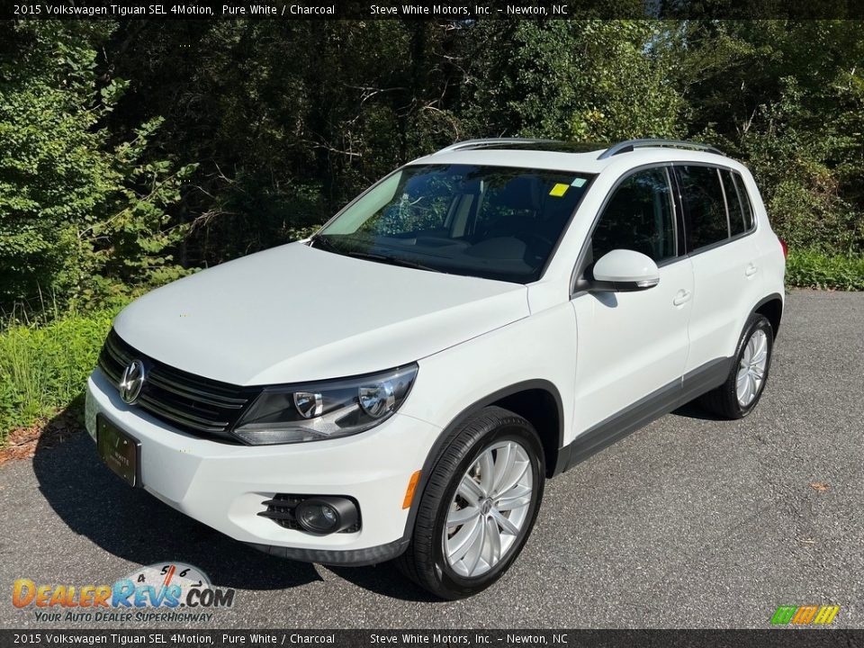 Pure White 2015 Volkswagen Tiguan SEL 4Motion Photo #2