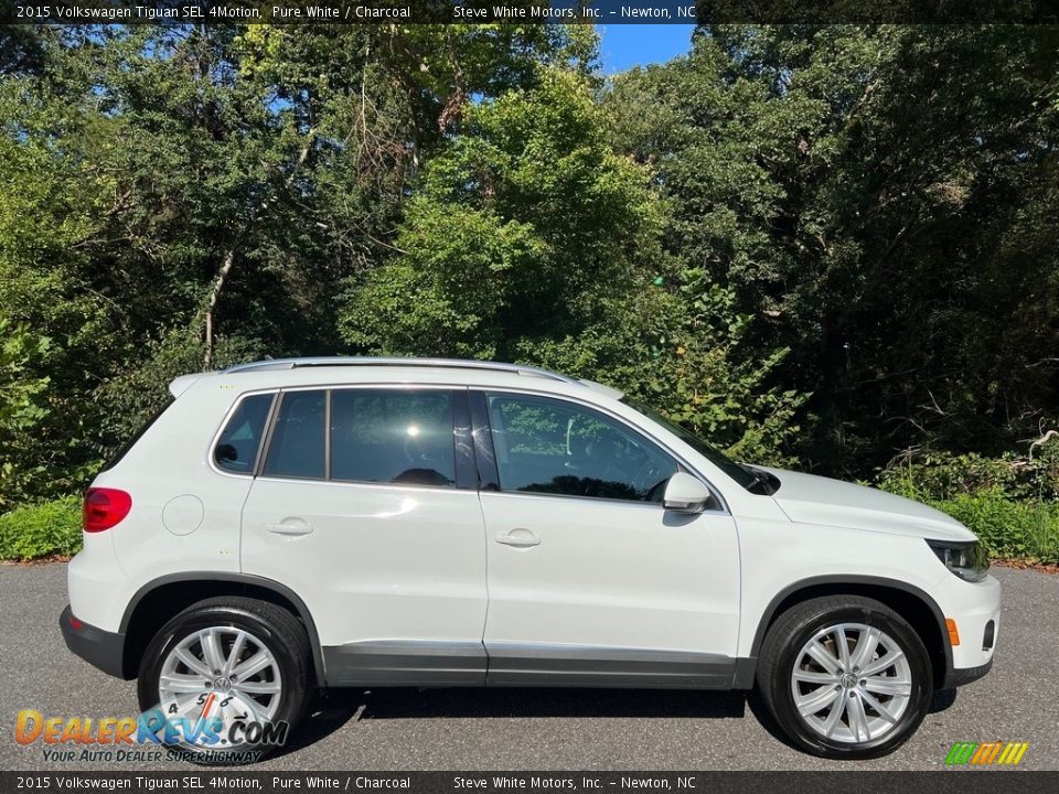 Pure White 2015 Volkswagen Tiguan SEL 4Motion Photo #5