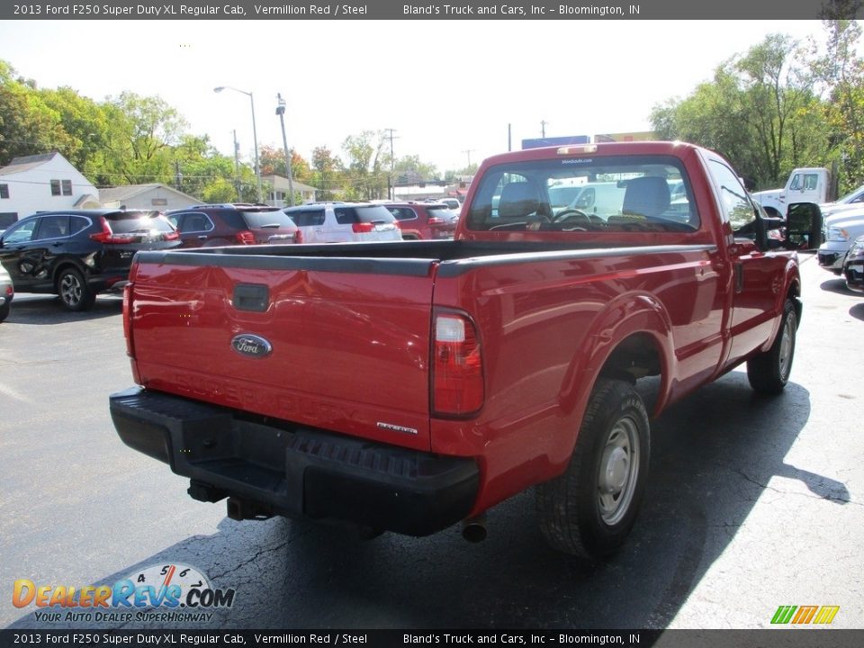 2013 Ford F250 Super Duty XL Regular Cab Vermillion Red / Steel Photo #4