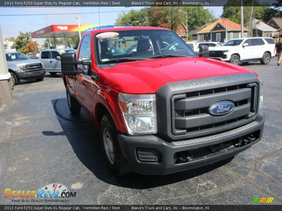 Vermillion Red 2013 Ford F250 Super Duty XL Regular Cab Photo #5