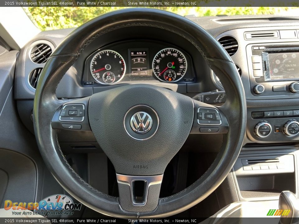 2015 Volkswagen Tiguan SEL 4Motion Steering Wheel Photo #18