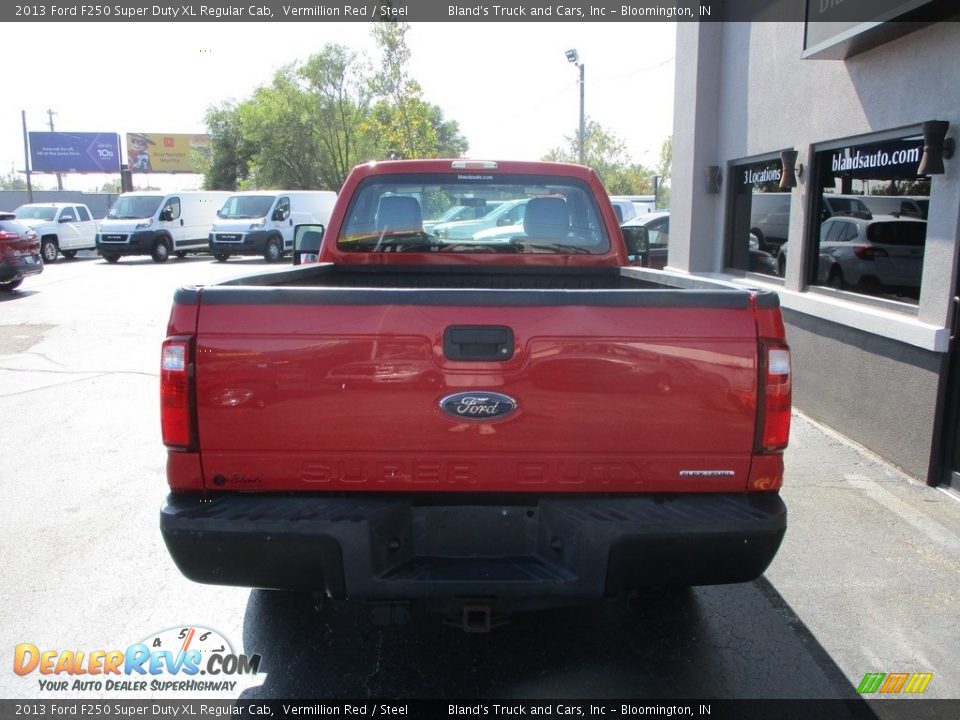 2013 Ford F250 Super Duty XL Regular Cab Vermillion Red / Steel Photo #17