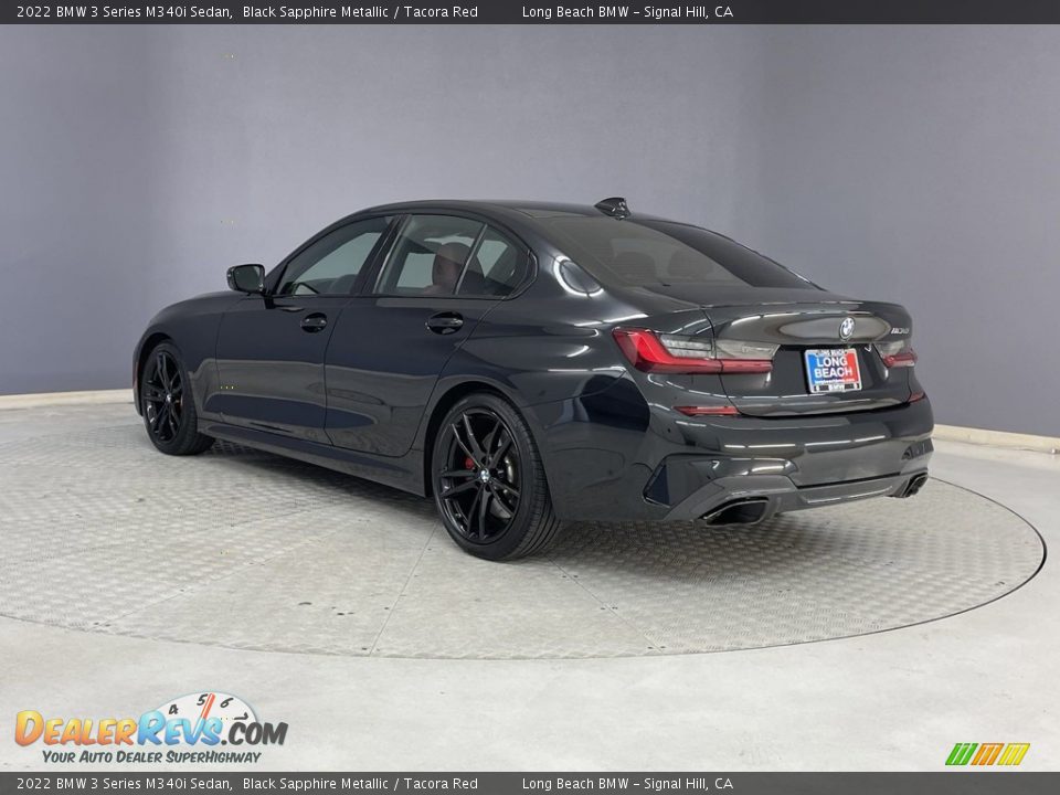 2022 BMW 3 Series M340i Sedan Black Sapphire Metallic / Tacora Red Photo #3