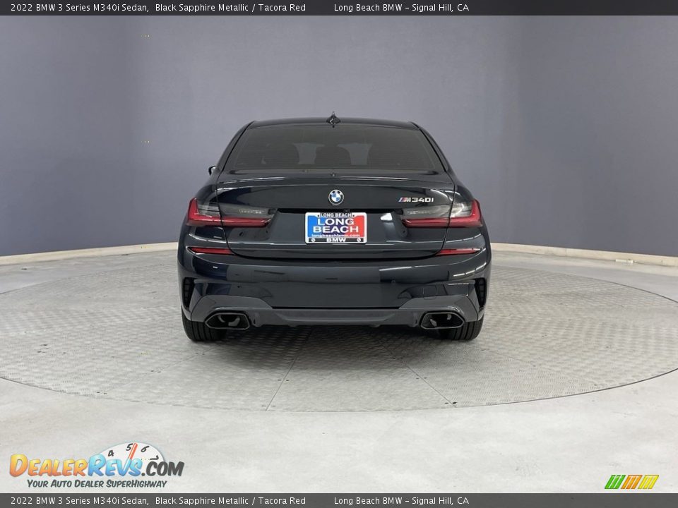 2022 BMW 3 Series M340i Sedan Black Sapphire Metallic / Tacora Red Photo #4