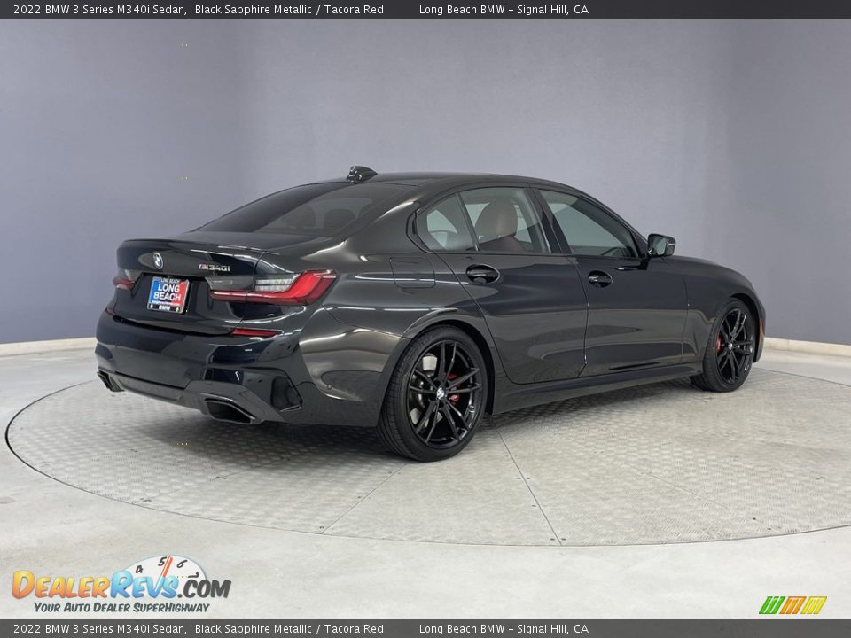2022 BMW 3 Series M340i Sedan Black Sapphire Metallic / Tacora Red Photo #5