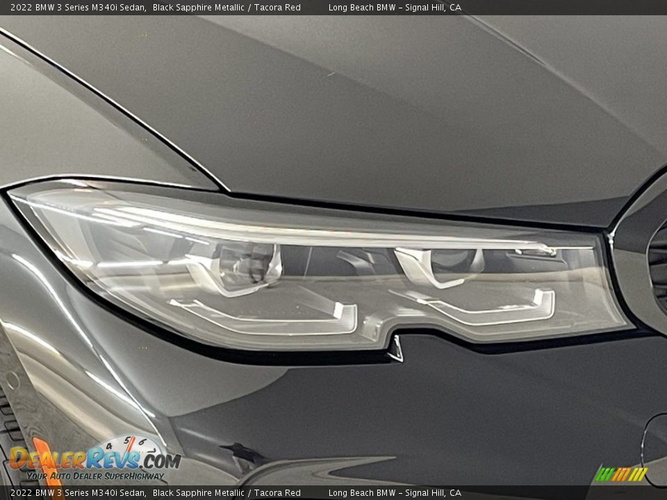 2022 BMW 3 Series M340i Sedan Black Sapphire Metallic / Tacora Red Photo #6