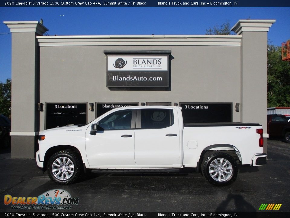 2020 Chevrolet Silverado 1500 Custom Crew Cab 4x4 Summit White / Jet Black Photo #1