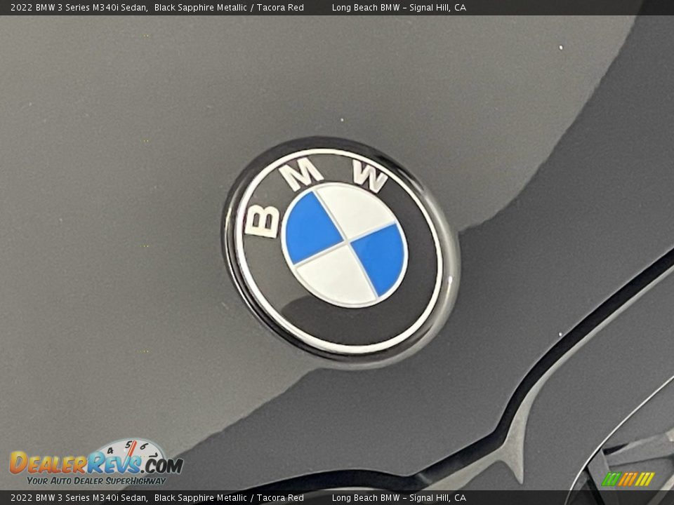 2022 BMW 3 Series M340i Sedan Black Sapphire Metallic / Tacora Red Photo #7
