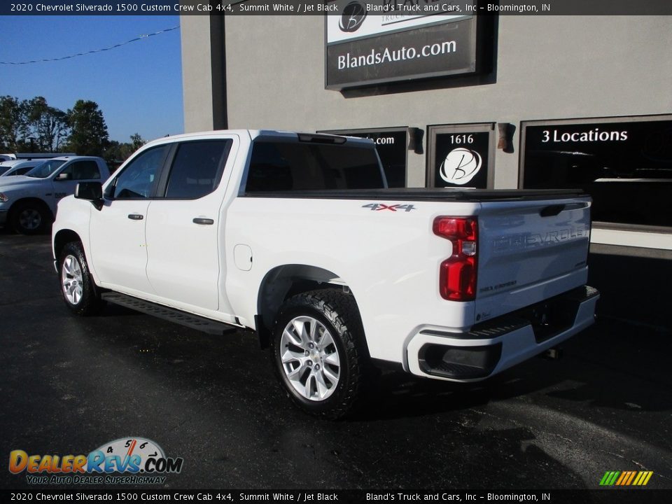 2020 Chevrolet Silverado 1500 Custom Crew Cab 4x4 Summit White / Jet Black Photo #3