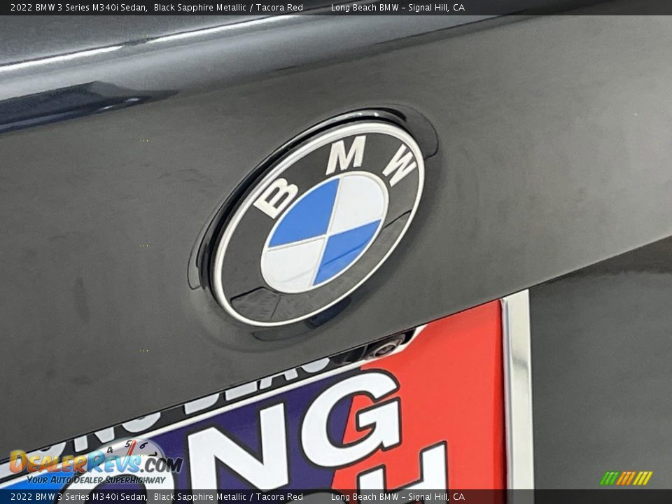 2022 BMW 3 Series M340i Sedan Black Sapphire Metallic / Tacora Red Photo #9