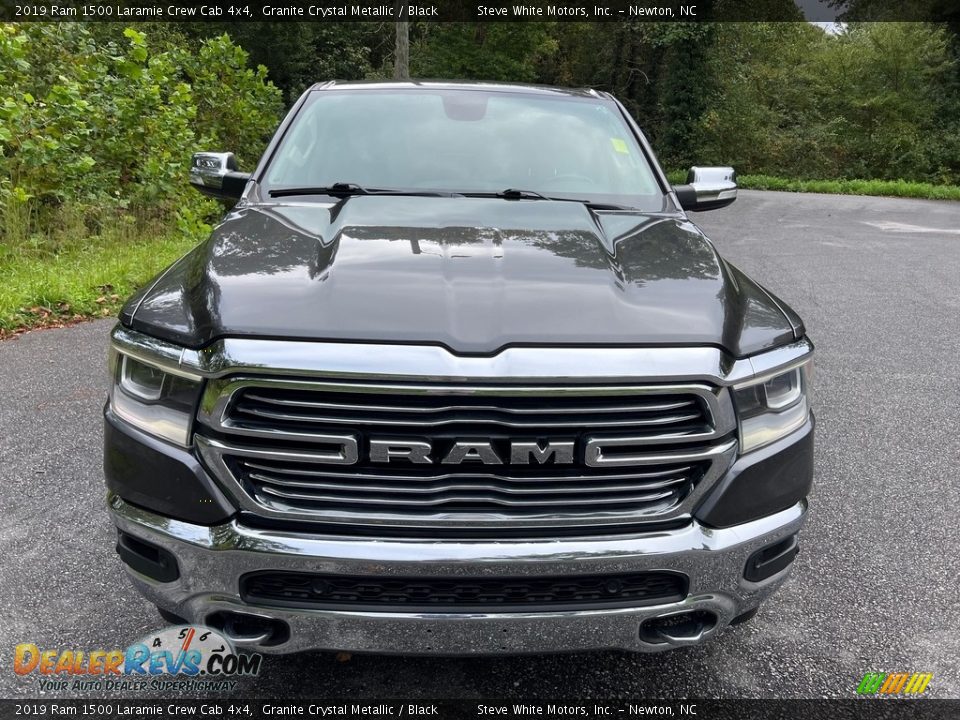 2019 Ram 1500 Laramie Crew Cab 4x4 Granite Crystal Metallic / Black Photo #4