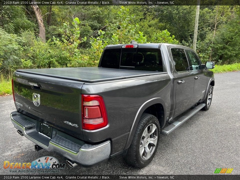 2019 Ram 1500 Laramie Crew Cab 4x4 Granite Crystal Metallic / Black Photo #7