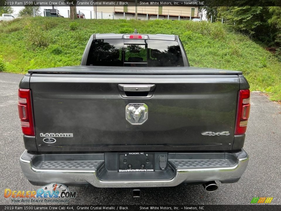 2019 Ram 1500 Laramie Crew Cab 4x4 Granite Crystal Metallic / Black Photo #8