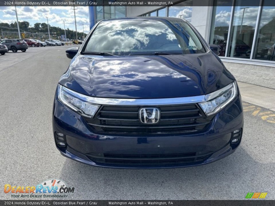 2024 Honda Odyssey EX-L Obsidian Blue Pearl / Gray Photo #7