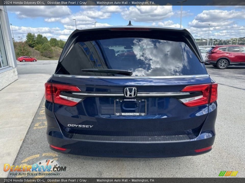 2024 Honda Odyssey EX-L Obsidian Blue Pearl / Gray Photo #9