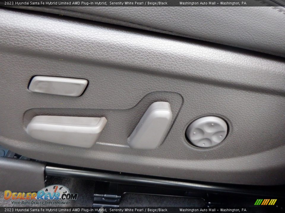 2023 Hyundai Santa Fe Hybrid Limited AWD Plug-In Hybrid Serenity White Pearl / Beige/Black Photo #14