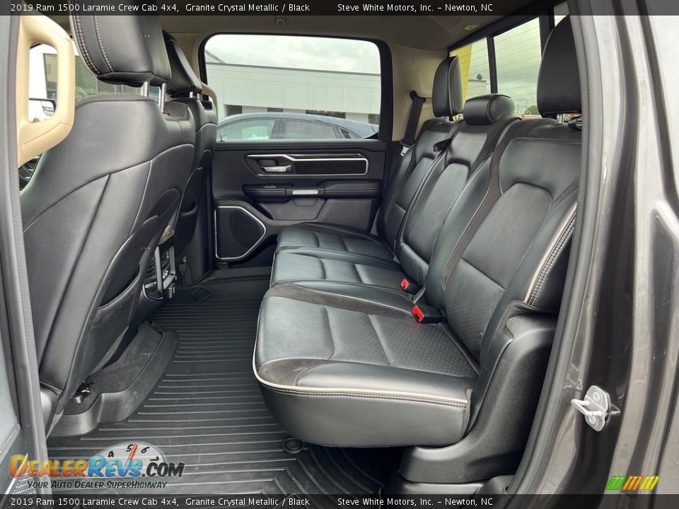 Rear Seat of 2019 Ram 1500 Laramie Crew Cab 4x4 Photo #16