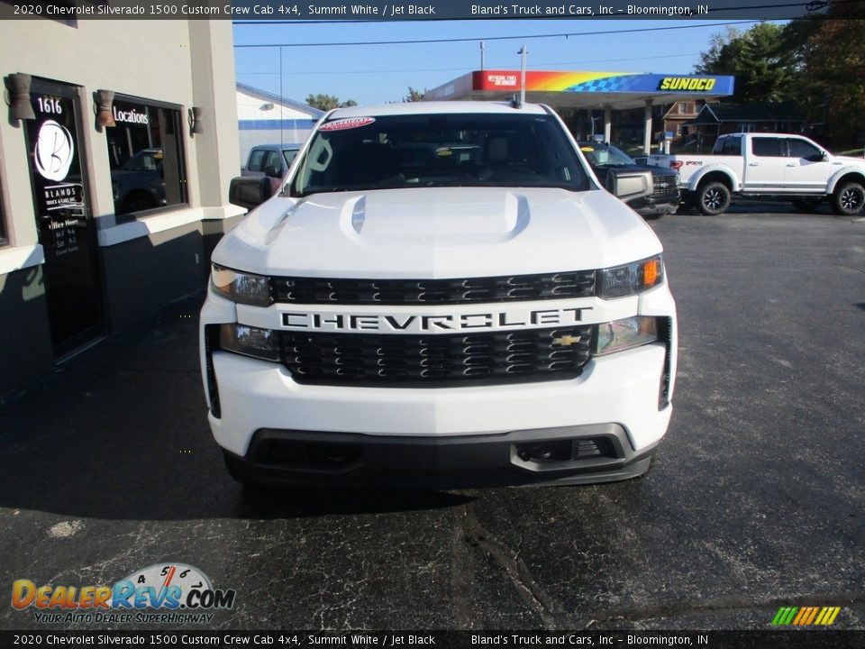 2020 Chevrolet Silverado 1500 Custom Crew Cab 4x4 Summit White / Jet Black Photo #23
