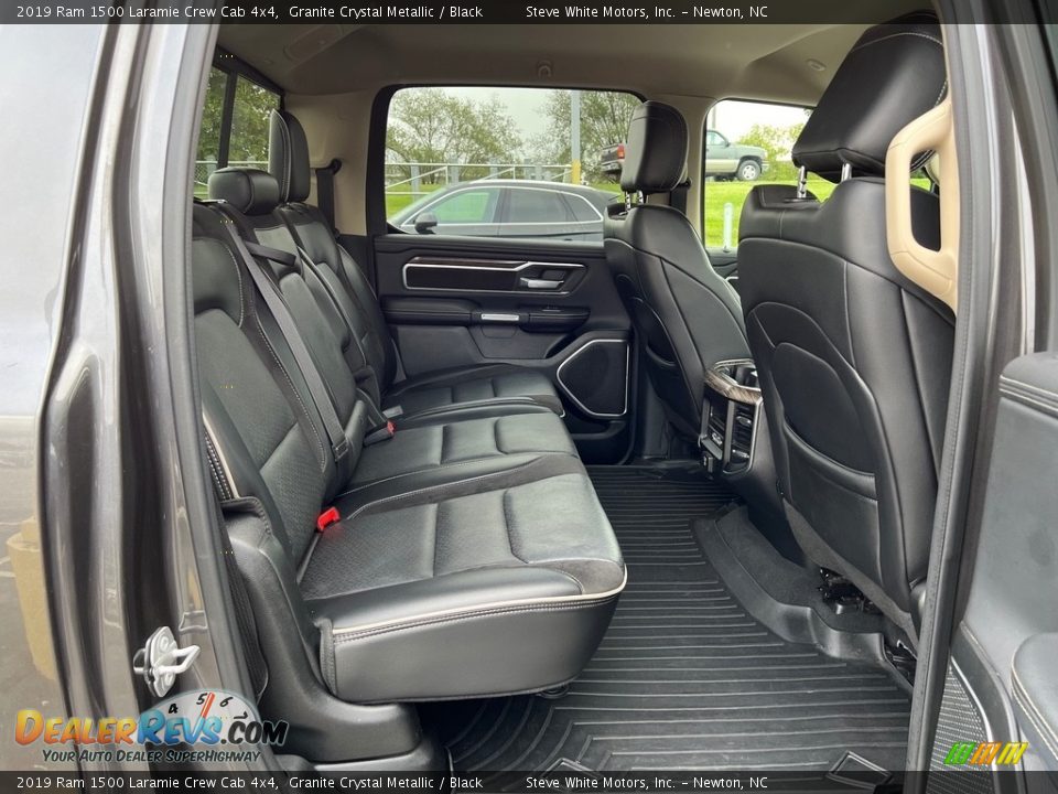 Rear Seat of 2019 Ram 1500 Laramie Crew Cab 4x4 Photo #18