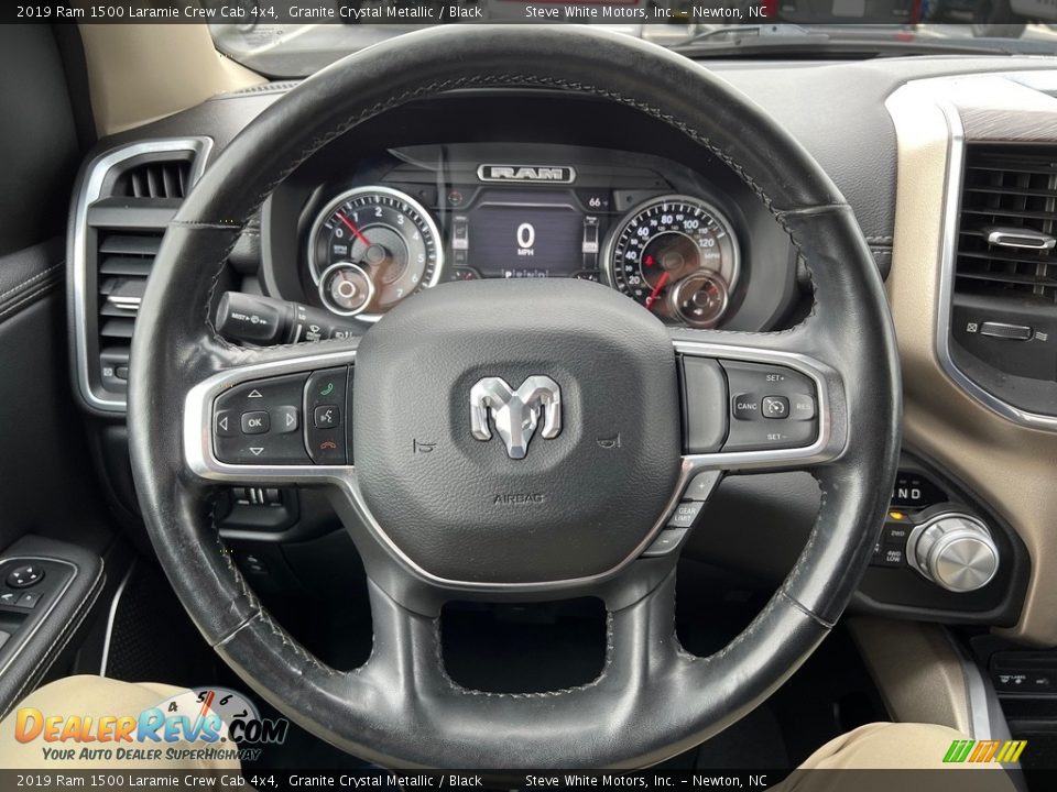 2019 Ram 1500 Laramie Crew Cab 4x4 Steering Wheel Photo #20