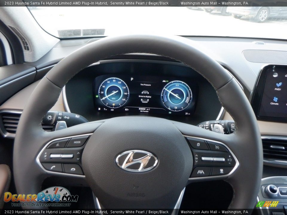 2023 Hyundai Santa Fe Hybrid Limited AWD Plug-In Hybrid Steering Wheel Photo #22