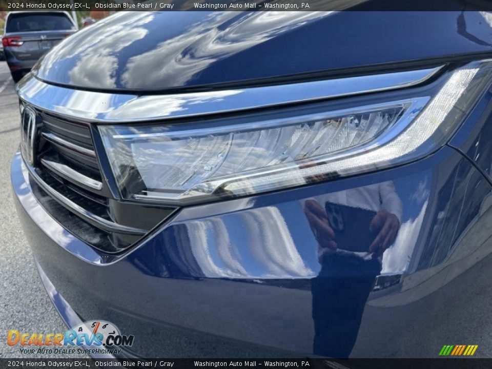 2024 Honda Odyssey EX-L Obsidian Blue Pearl / Gray Photo #25