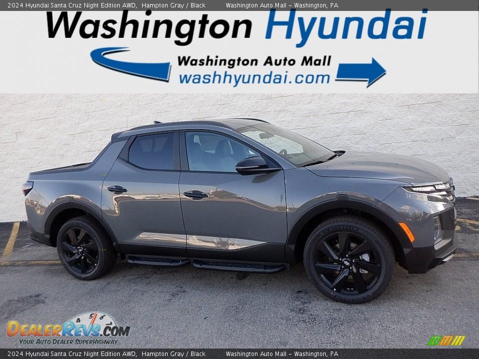 2024 Hyundai Santa Cruz Night Edition AWD Hampton Gray / Black Photo #2