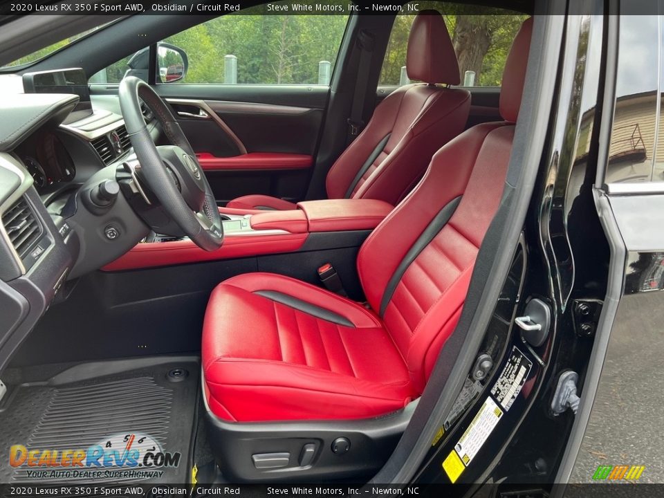 Circuit Red Interior - 2020 Lexus RX 350 F Sport AWD Photo #11