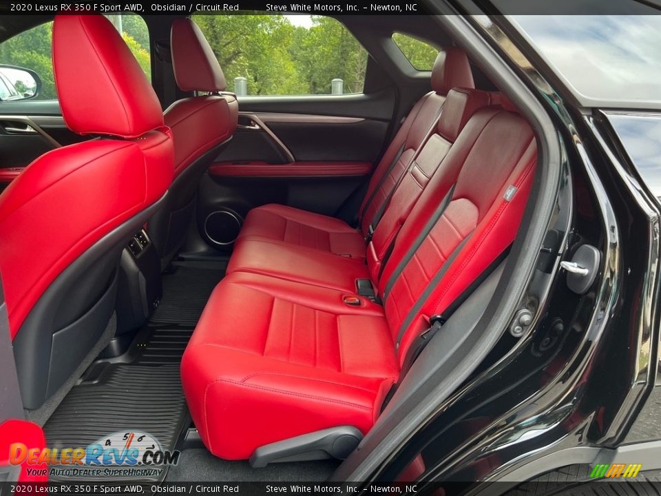 Rear Seat of 2020 Lexus RX 350 F Sport AWD Photo #13