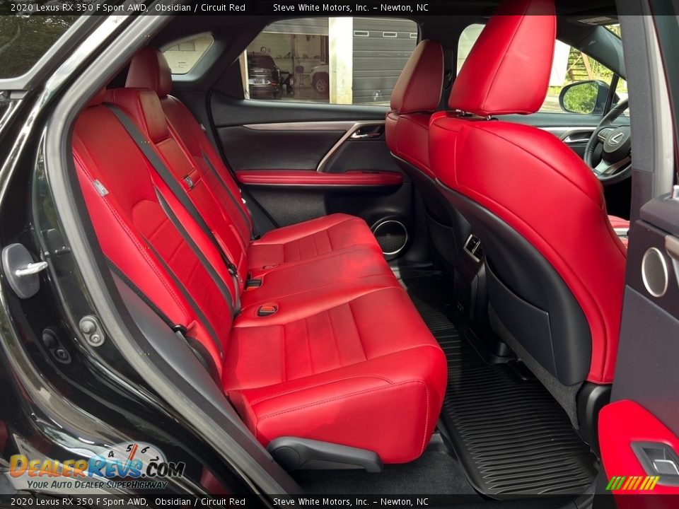 Rear Seat of 2020 Lexus RX 350 F Sport AWD Photo #15