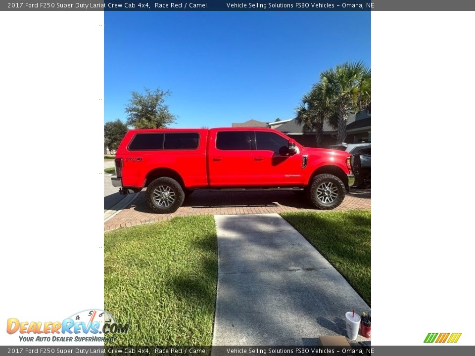 2017 Ford F250 Super Duty Lariat Crew Cab 4x4 Race Red / Camel Photo #1