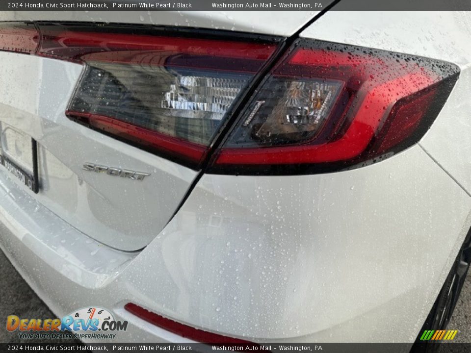 2024 Honda Civic Sport Hatchback Platinum White Pearl / Black Photo #23