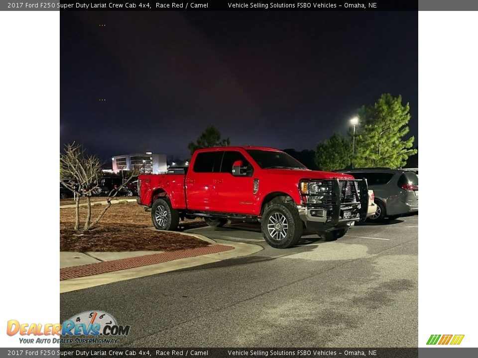 2017 Ford F250 Super Duty Lariat Crew Cab 4x4 Race Red / Camel Photo #5