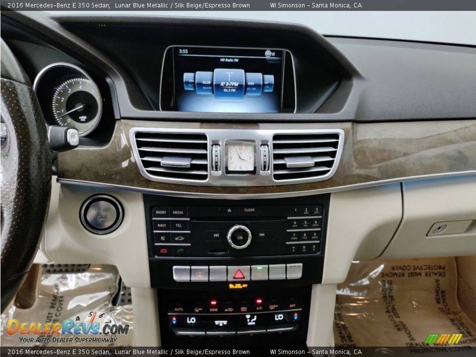 2016 Mercedes-Benz E 350 Sedan Lunar Blue Metallic / Silk Beige/Espresso Brown Photo #21