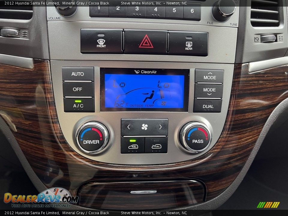 Controls of 2012 Hyundai Santa Fe Limited Photo #20