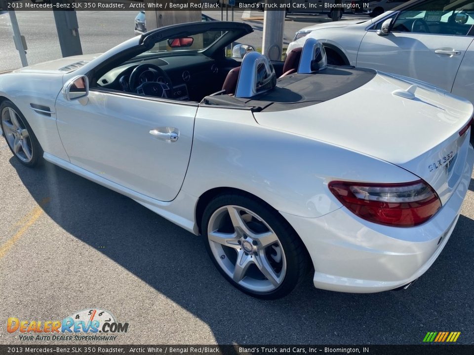 2013 Mercedes-Benz SLK 350 Roadster Arctic White / Bengal Red/Black Photo #5