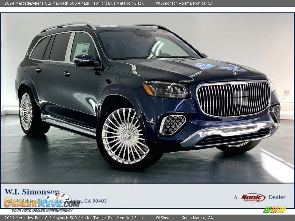 2024 Mercedes-Benz GLS Maybach 600 4Matic Twilight Blue Metallic / Black Photo #1