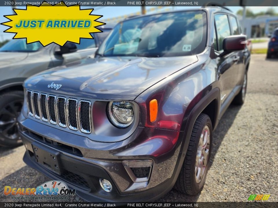 2020 Jeep Renegade Limited 4x4 Granite Crystal Metallic / Black Photo #1