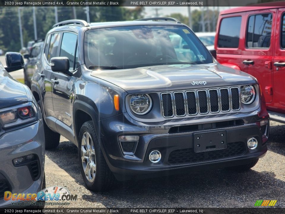 2020 Jeep Renegade Limited 4x4 Granite Crystal Metallic / Black Photo #2